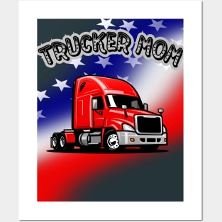 TRUCKER MOM Posters and Art